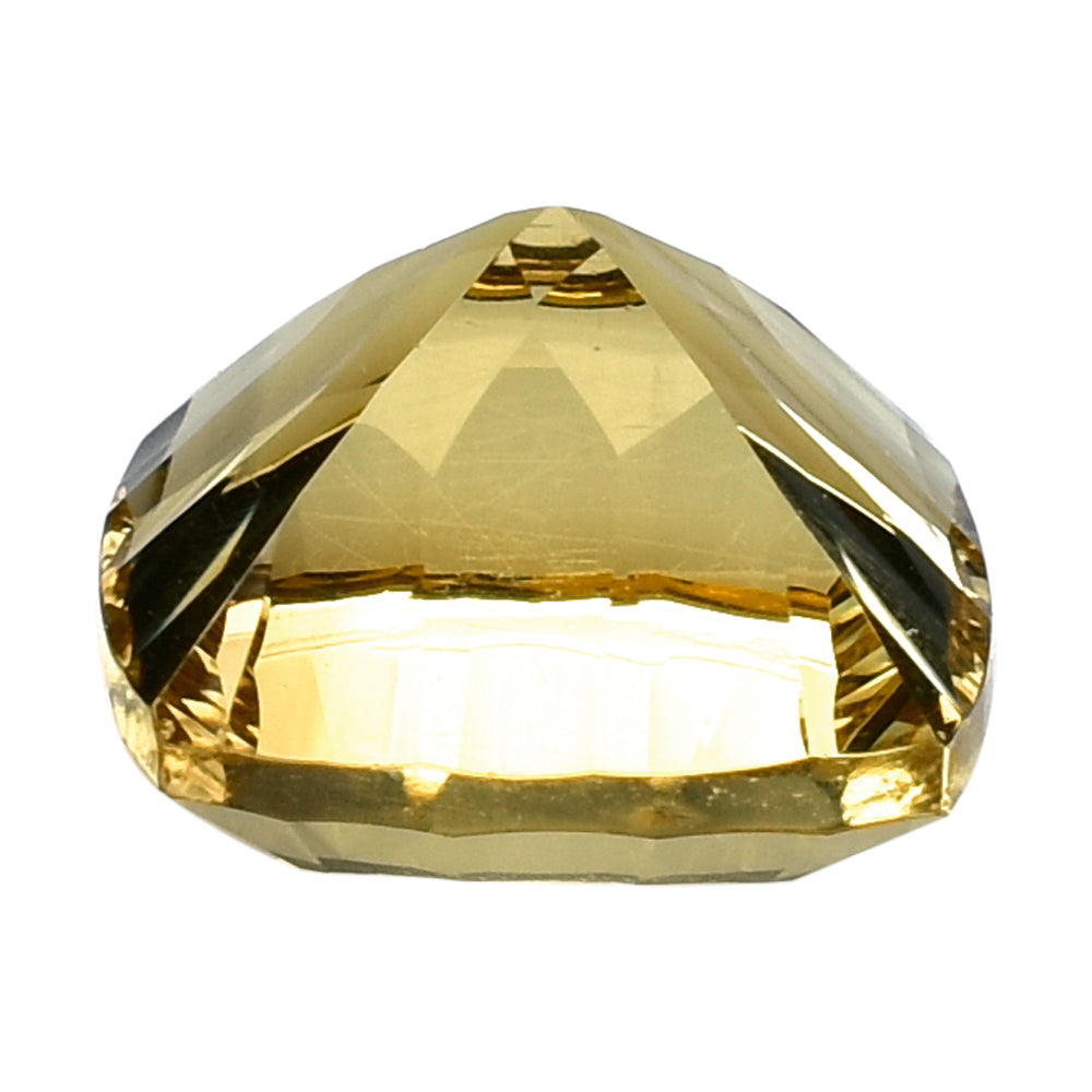 CITRINE (GOLDEN) CONCAVE CUT CUSHION (DES#71) (C-2) 10MM 4.10 Cts.