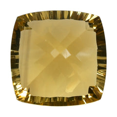 CITRINE (GOLDEN) CONCAVE CUT CUSHION (DES#71) (C-2) 10MM 4.10 Cts.