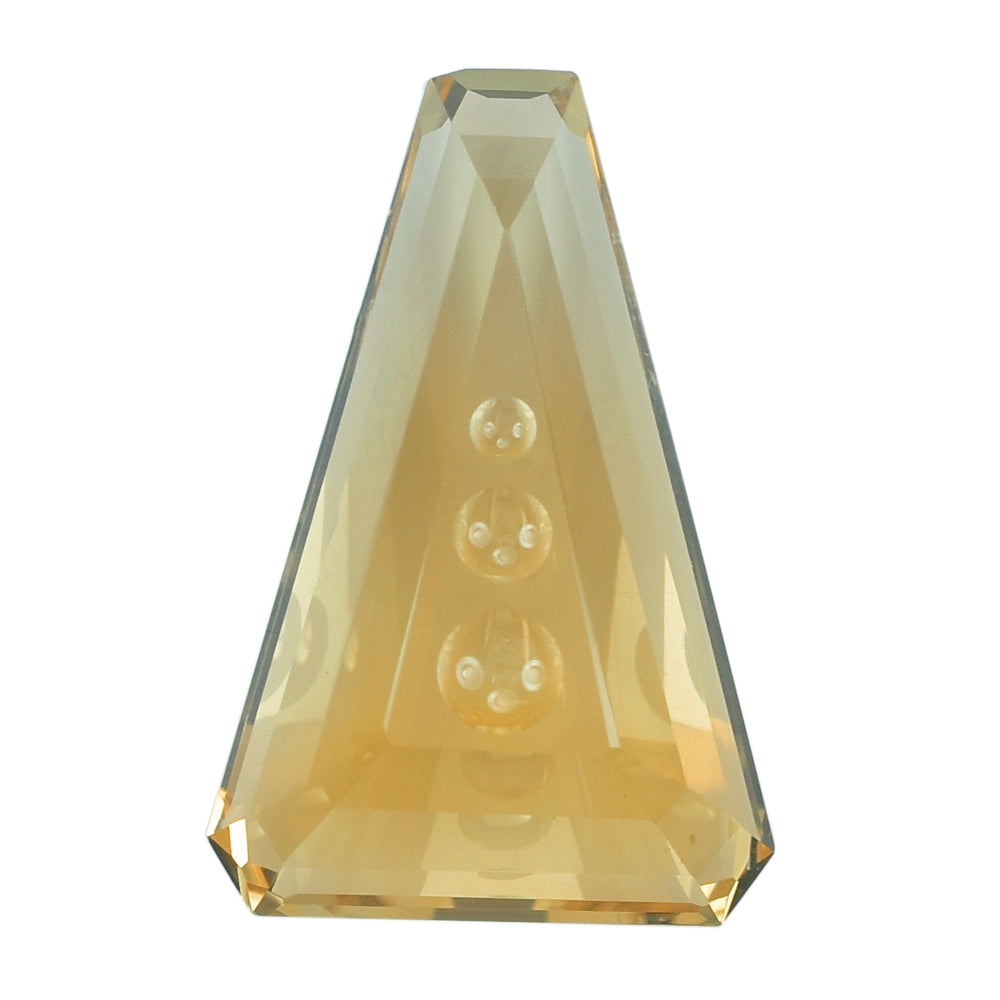 CITRINE (GOLDEN) SUPER BUBBLE TRAPEZOID (DES#120) (C-2) 24X16MM 20.60 Cts.