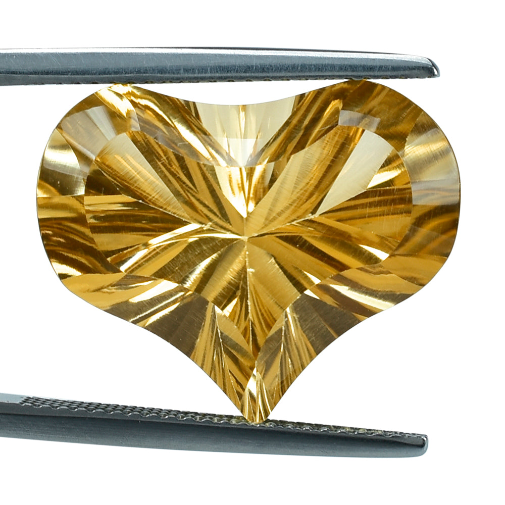 CITRINE (GOLDEN) SPADE (DES#96) (C-2) 20X16MM 15.02 Cts.