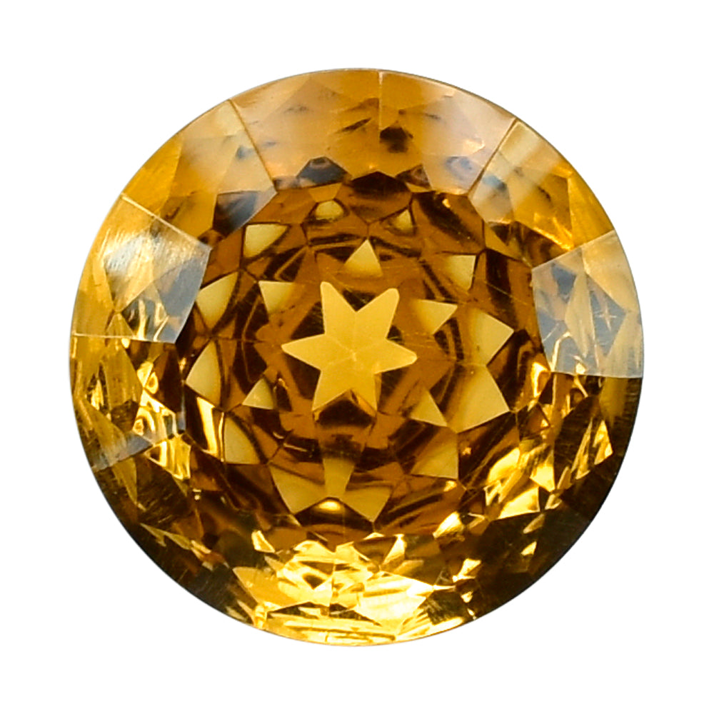CITRINE (GOLDEN) NIRVANA CUT ROUND (DES#81) (SUPER EXTRA) 10MM 3.50 Cts.
