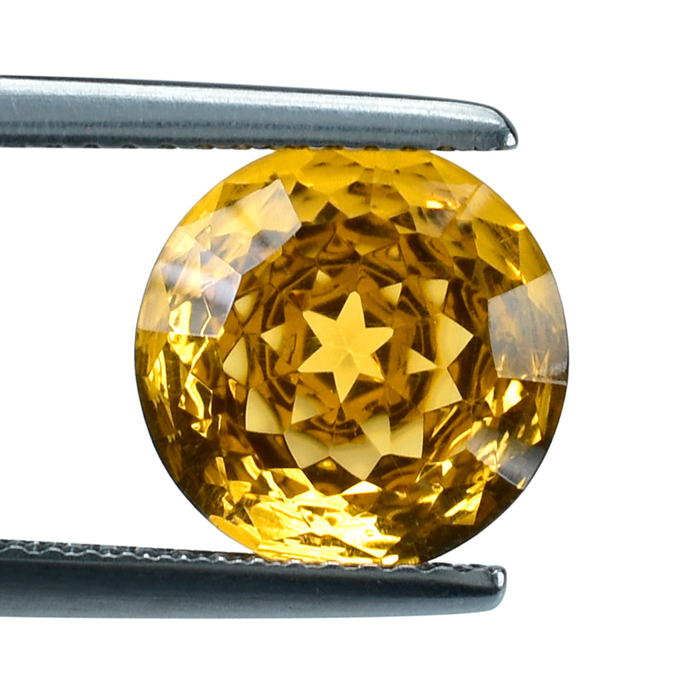 CITRINE (GOLDEN) NIRVANA CUT ROUND (DES#81) (SUPER EXTRA) 10MM 3.50 Cts.