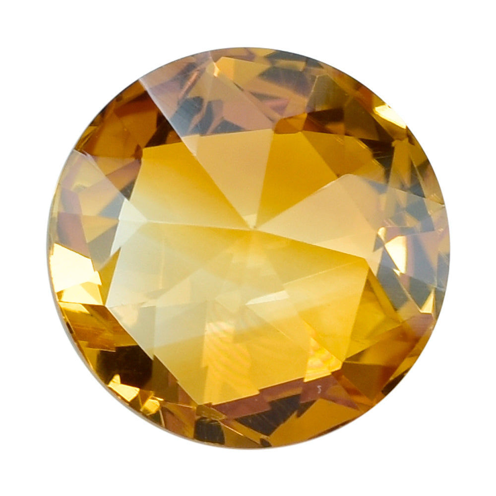 CITRINE (GOLDEN) HIGH DOME ROSE CUT ROUND (DES#17) (COLOR ZONING C-1) 12MM 6.63 Cts.