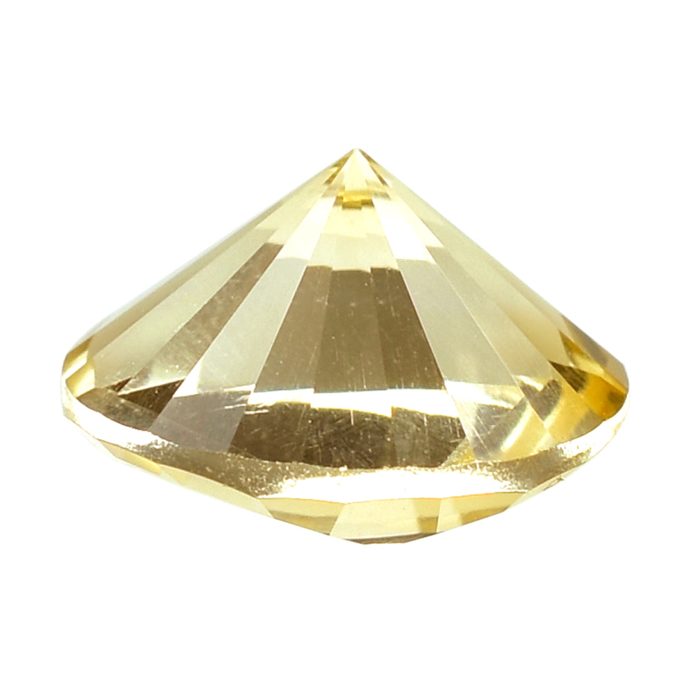 CITRINE (YELLOW) CLUBS TOP ROUND (DES#93) (C-4) 12MM 5.25 Cts.