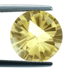 CITRINE (YELLOW) CLUBS TOP ROUND (DES#93) (C-4) 12MM 5.25 Cts.