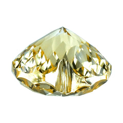 CITRINE (YELLOW) CONCAVE CUT HEART (DES#79) (C-3) 12MM 6.05 Cts.