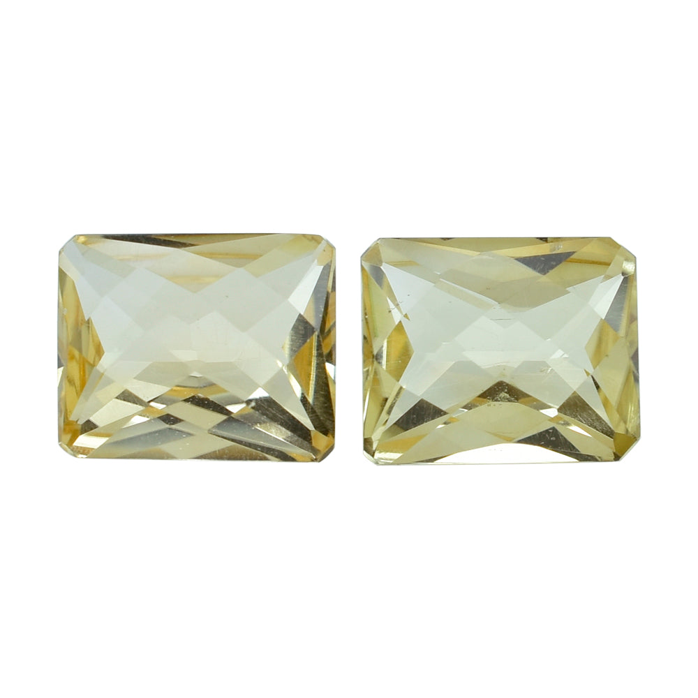 CITRINE (YELLOW) SPECIAL CHECKER CUT OCTAGON (DES#56) (C-4) 12X10MM 5.23 Cts.