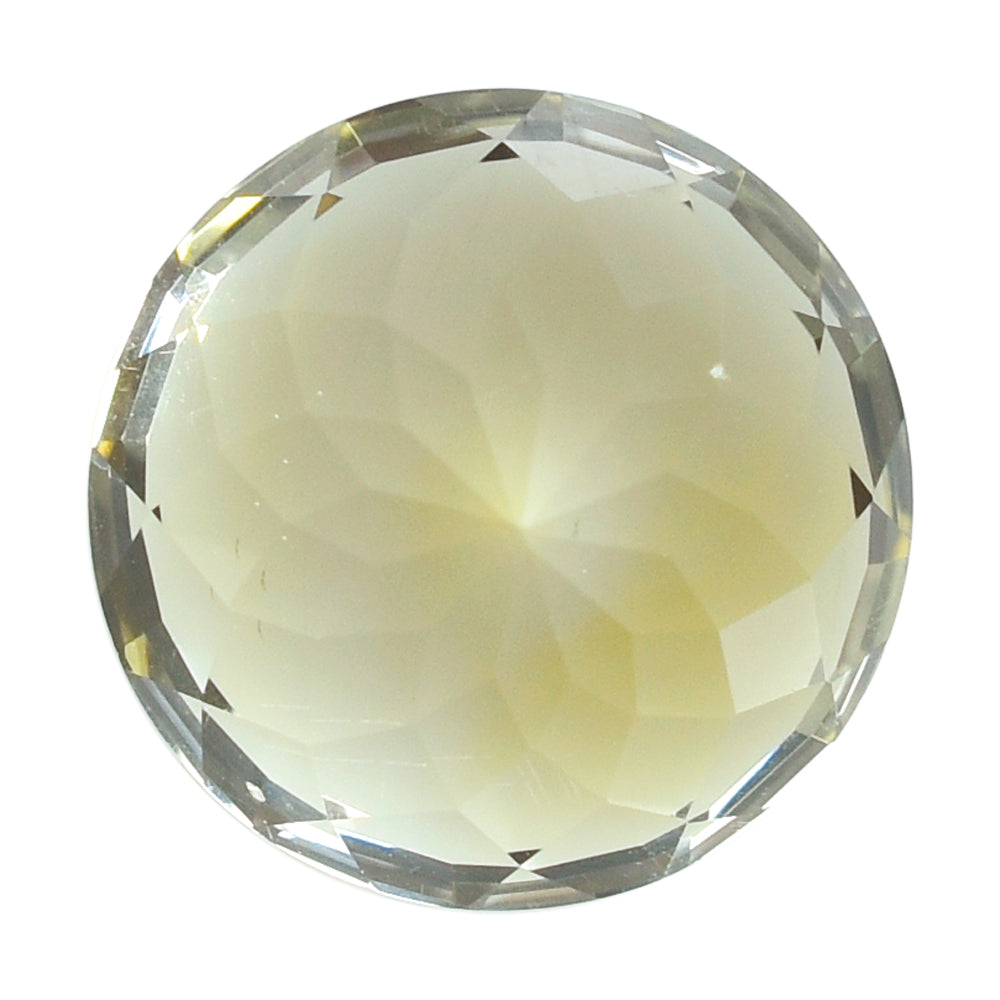 CITRINE (YELLOW) PORTUGUESE CUT ROUND (DES#34) (C-4) 12MM 8.03 Cts.