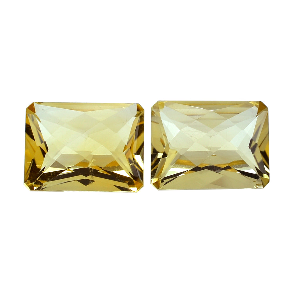 CITRINE (YELLOW) SPECIAL CHECKER CUT OCTAGON (DES#57) (C-3) 16X12MM 9.98 Cts.