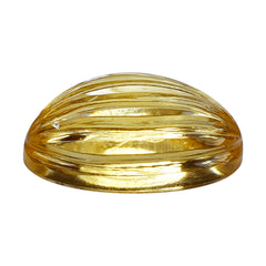 CITRINE (YELLOW) WATERMELON CARVED OVAL CAB (DES#11) (C-3) 16X12MM 10.33 Cts.