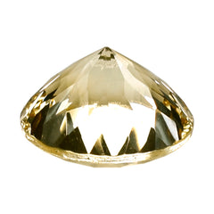 CITRINE (YELLOW) CONCAVE CUT ROUND (DES#46) (C-3) 15MM 11.13 Cts.