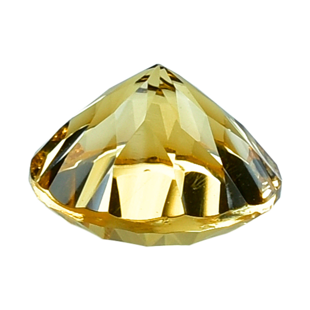 CITRINE (YELLOW) CONCAVE CUT ROUND (DES#45) (C-2) 10MM 3.47 Cts.