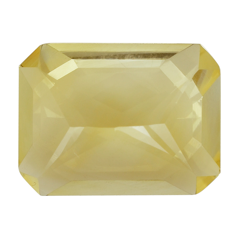 CITRINE (YELLOW) RADIANT CUT WITH OCTAGON TABLE (DES#1) (C-3) 16X12MM 9.67 Cts.