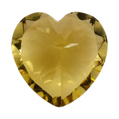 CITRINE (YELLOW) CONCAVE CUT HEART (DES#79) (C-3) 12MM 5.50 Cts.