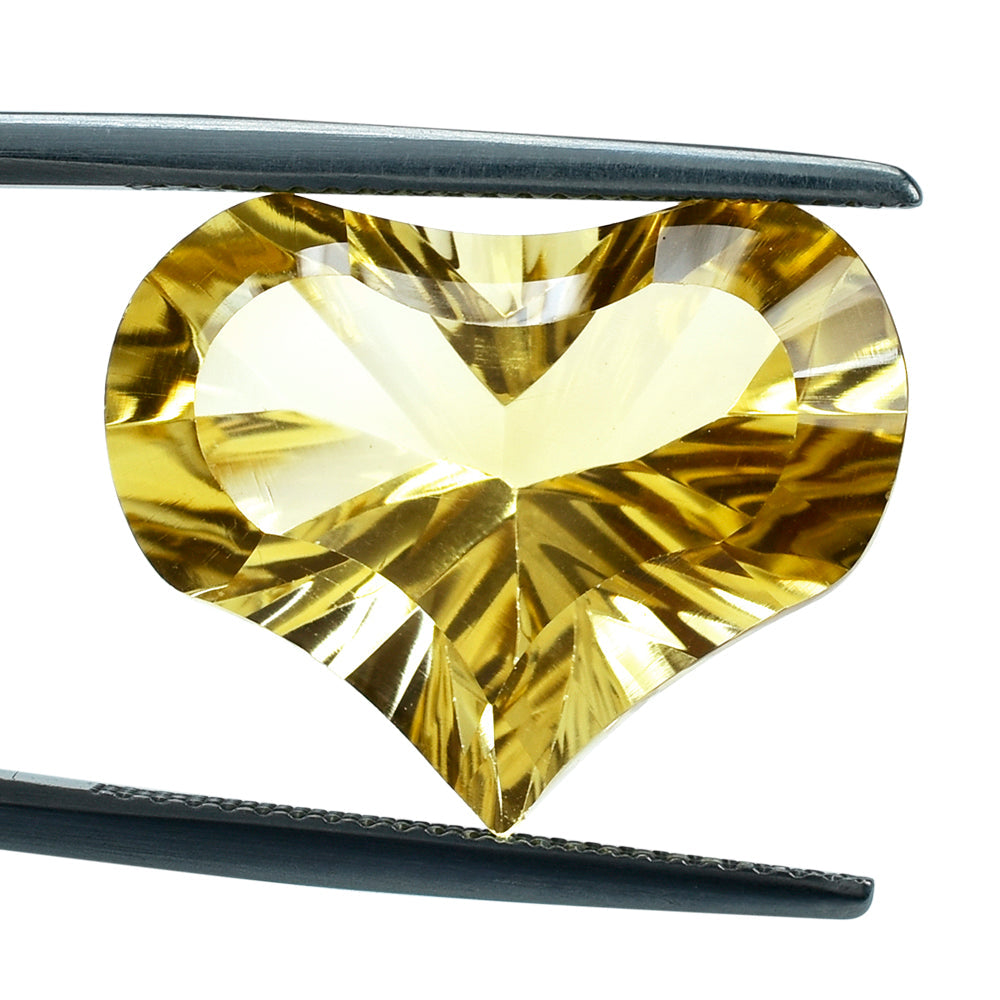 CITRINE (YELLOW) SPADE (DES#96) (C-3) 20X16MM 15.00 Cts.