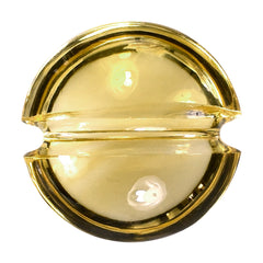 CITRINE (YELLOW) LENTIL ROUND WITH CARVED BELT (DES#25) (C-3) 12MM 5.23 Cts.