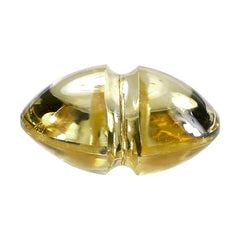 CITRINE (YELLOW) LENTIL ROUND WITH CARVED BELT (DES#25) (C-3) 12MM 5.23 Cts.