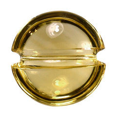 CITRINE (YELLOW) LENTIL ROUND WITH CARVED BELT (DES#25) (C-3) 12MM 5.23 Cts.