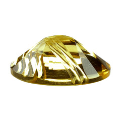CITRINE (YELLOW) FLAT BUFFTOP LIGHTENING OVAL (DES#114) (C-3) 20X15MM 13.63 Cts.