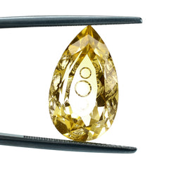 CITRINE (YELLOW) SUPER BUBBLE PEAR (DES#123) (C-4) 20X12MM 10.84 Cts.