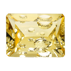 CITRINE (YELLOW) SUPER BUBBLE OCTAGON (DES#116) (C-3) 16X12MM 10.53 Cts.