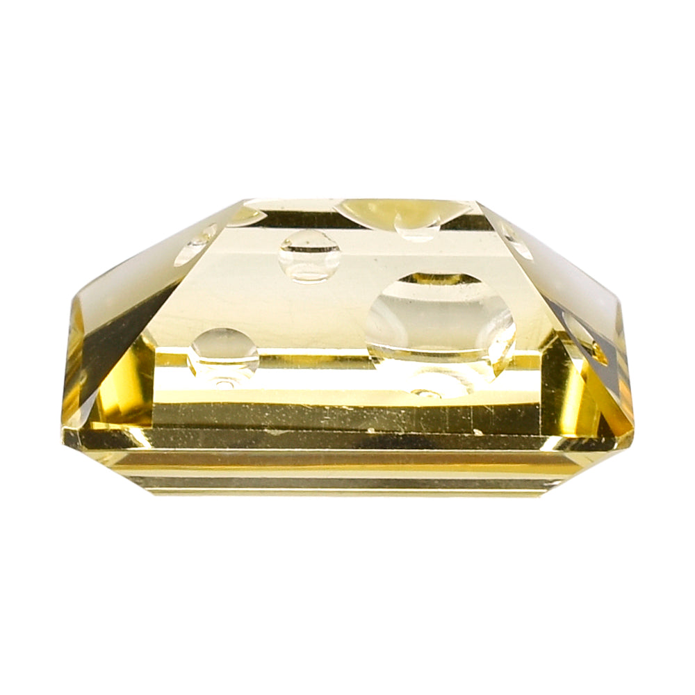 CITRINE (YELLOW) SUPER BUBBLE OCTAGON (DES#116) (C-3) 16X12MM 10.53 Cts.