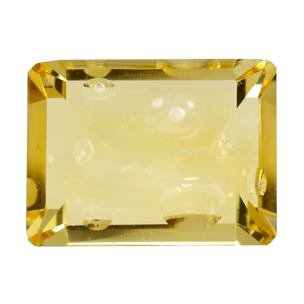 CITRINE (YELLOW) SUPER BUBBLE OCTAGON (DES#116) (C-3) 16X12MM 10.53 Cts.
