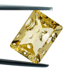 CITRINE (YELLOW) SUPER BUBBLE OCTAGON (DES#116) (C-3) 16X12MM 10.53 Cts.