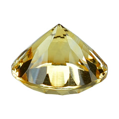 CITRINE (YELLOW) CONCAVE CUT ROUND (DES#45) (C-3) 10MM 3.48 Cts.