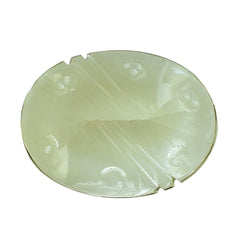CITRINE (YELLOW) FLAT BUFFTOP SUPER BUBBLE OVAL (C-4) 20X15MM 12.75 Cts.