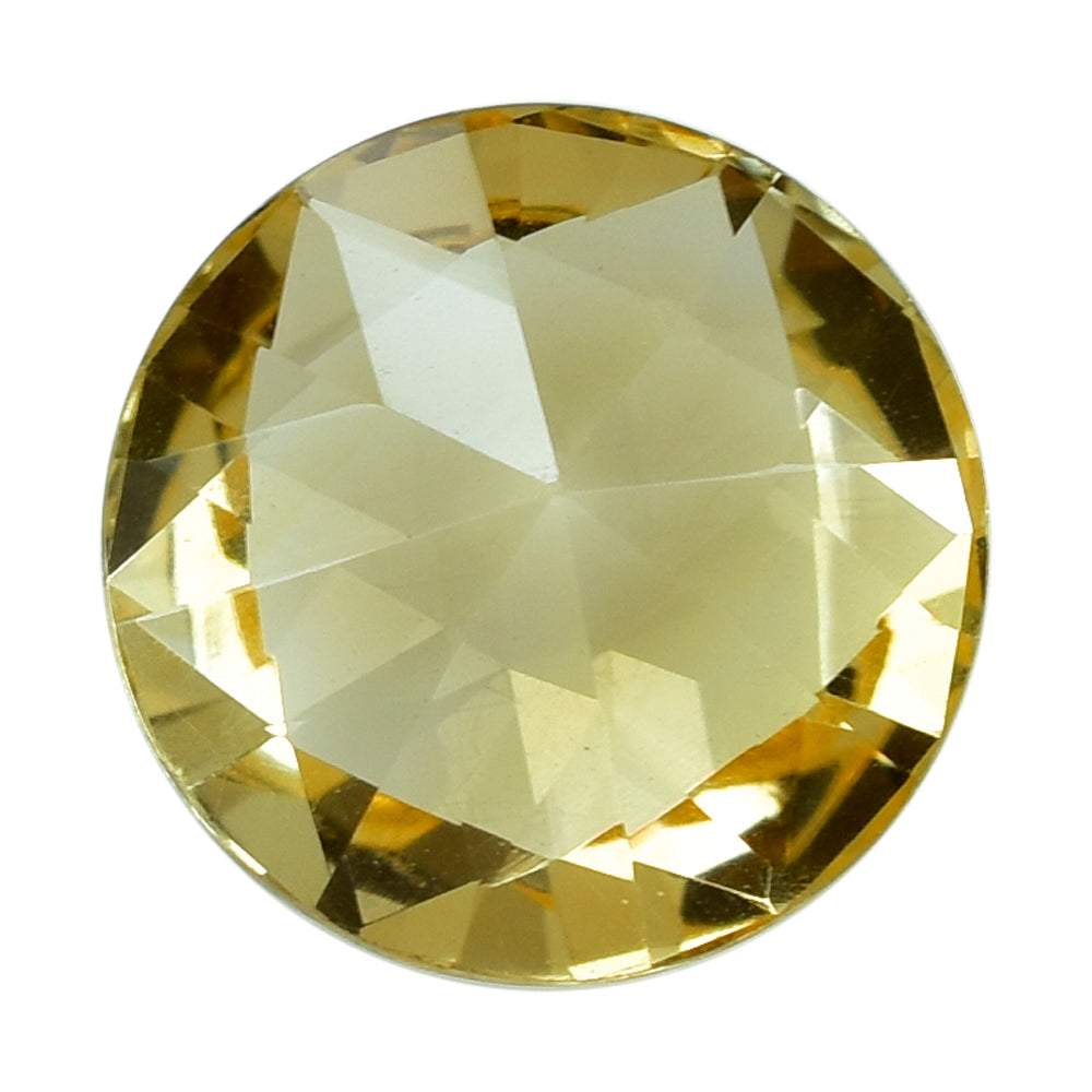 CITRINE (YELLOW) HIGH DOME ROSE CUT ROUND (DES#17) (C-3) 15MM 13.15 Cts.