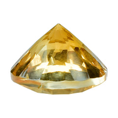 CITRINE (GOLDEN) CONCAVE CUT ROUND (DES#45) (C-1) 10MM 3.40 Cts.