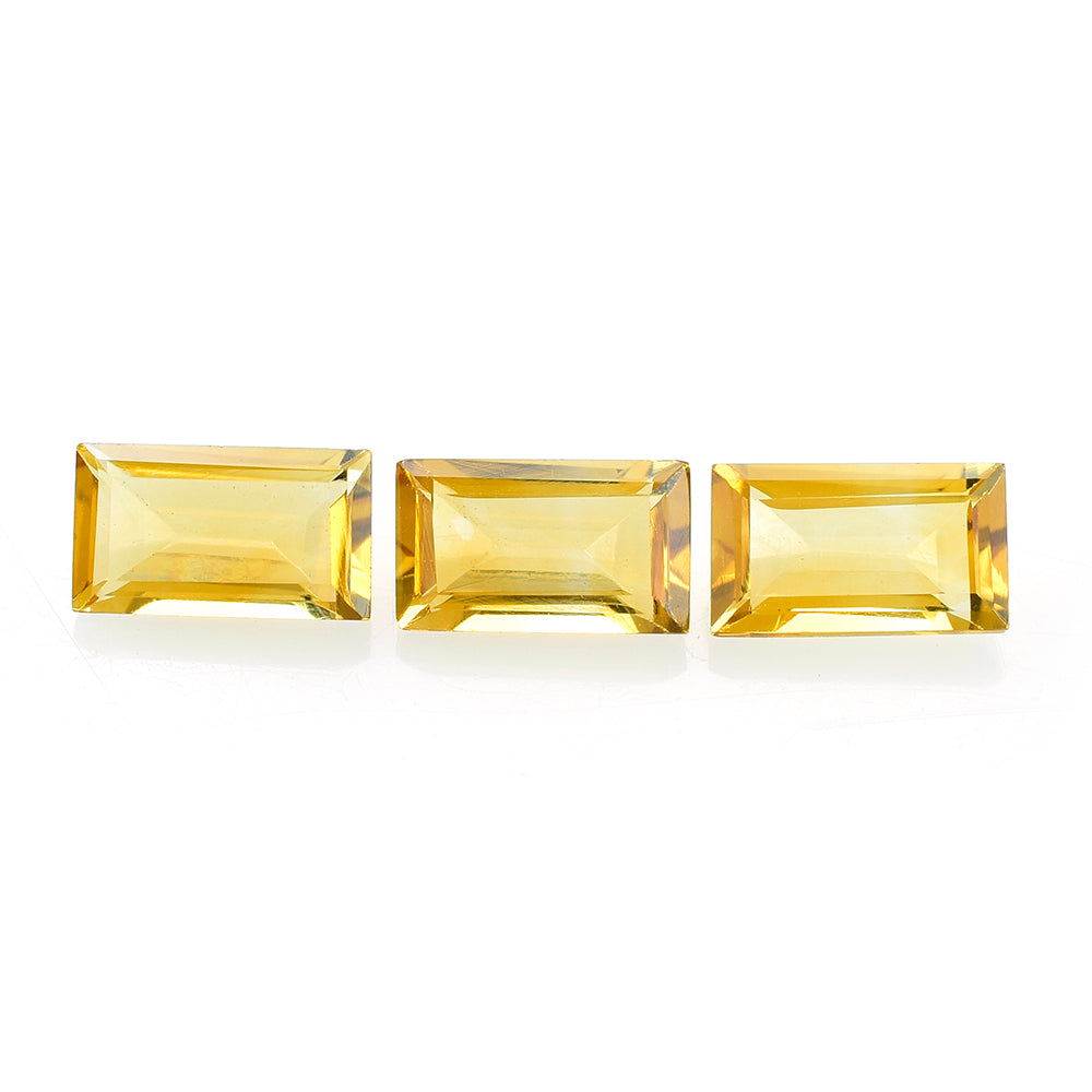 CITRINE CUT BAGUETTE 7X4MM 0.65 Cts.