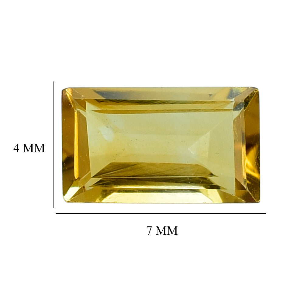 CITRINE CUT BAGUETTE 7X4MM 0.65 Cts.