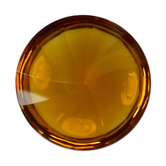 CITRINE (ORANGE) TWISTED CONCAVE BUFFTOP ROUND (DES#31) 10MM 3.49 Cts.