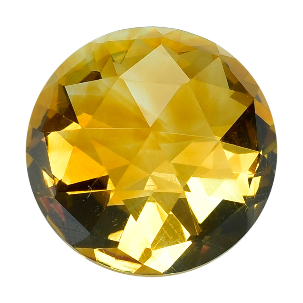 CITRINE (ORANGE) HIGH DOME ROSE CUT ROUND (DES#17) (COLOR ZONING (C-1) 15MM 12.20 Cts.