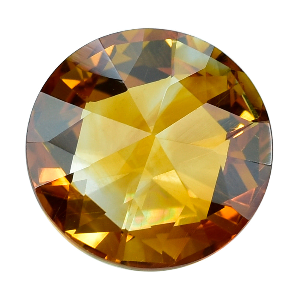 CITRINE (ORANGE) HIGH DOME ROSE CUT ROUND (DES#17) (COLOR ZONING (C-1) 15MM 12.20 Cts.