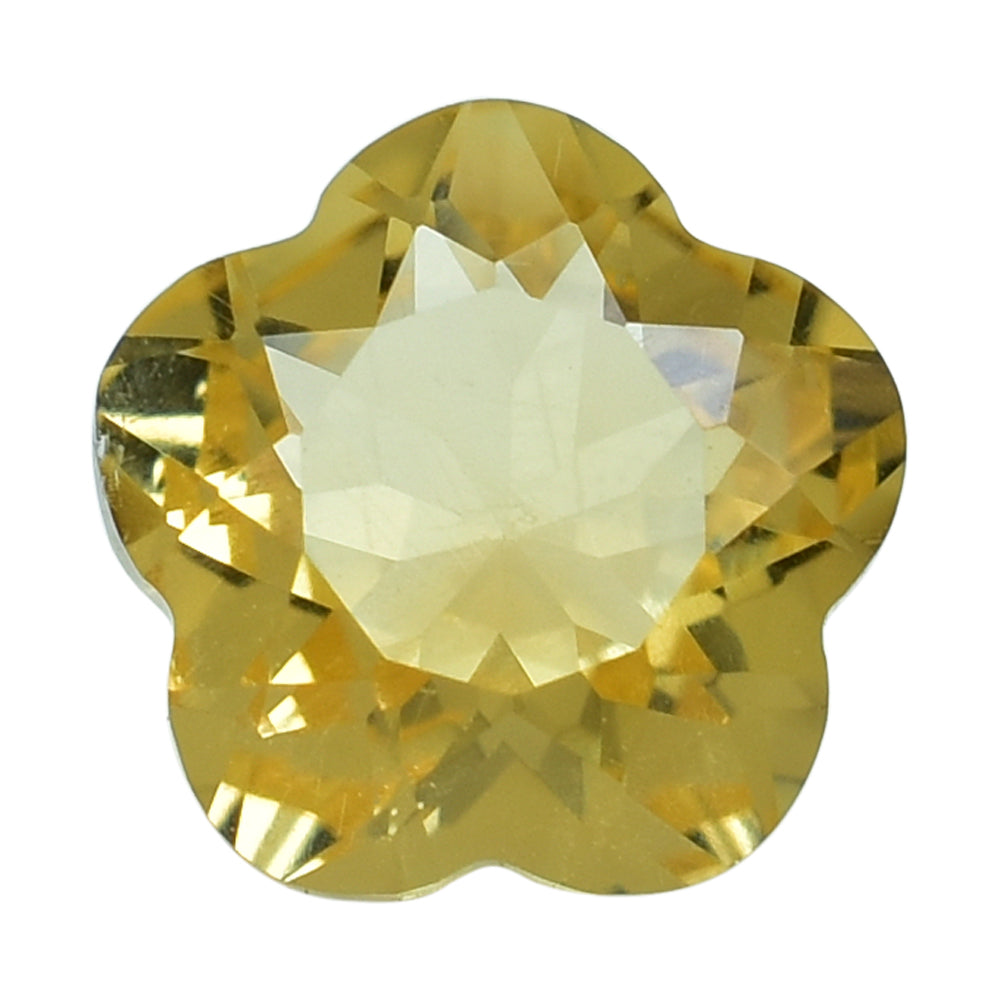CITRINE (GOLDEN) CUT FLOWER LEAF 8.00MM (C-2) (THICKNESS :-4.80-5.20MM) 1.79 Cts.