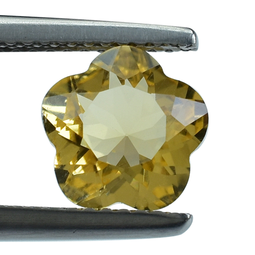 CITRINE (GOLDEN) CUT FLOWER LEAF 8.00MM (C-2) (THICKNESS :-4.80-5.20MM) 1.79 Cts.