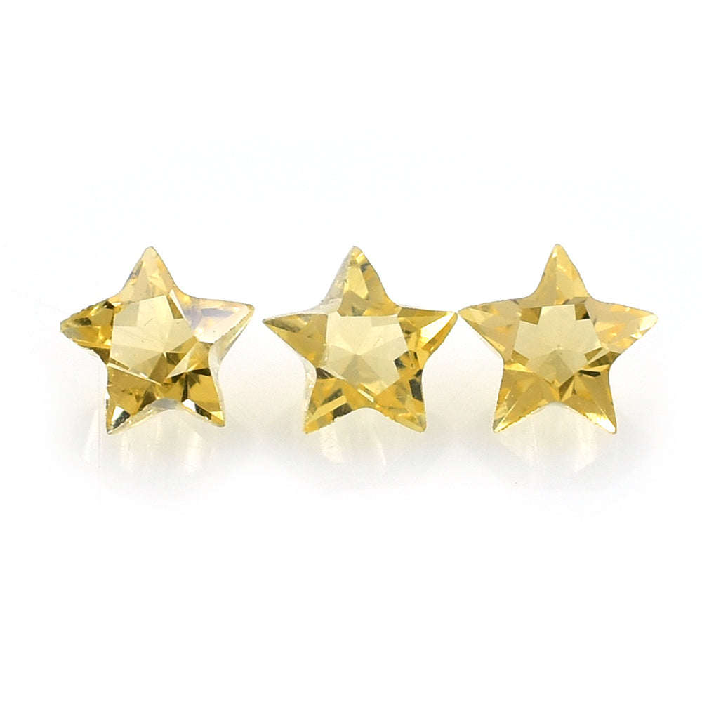 CITRINE (GOLDEN) CUT STAR (C-2) 4MM (THICKNESS:-2.60-3.00MM) 0.20 Cts.