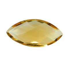 CITRINE (GOLDEN) CHECKER CUT BRIOLETTE MARQUISE (C2) 10X5MM 0.80 Cts.