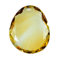 CITRINE (GOLDEN) BOTH SIDE TABLE IRREGULAR OVAL (C2) 18X15MM 8.75 Cts.