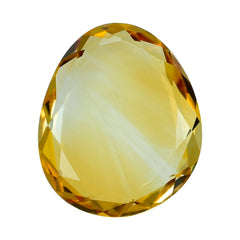 CITRINE (GOLDEN) BOTH SIDE TABLE IRREGULAR OVAL (C2) 18X15MM 8.75 Cts.