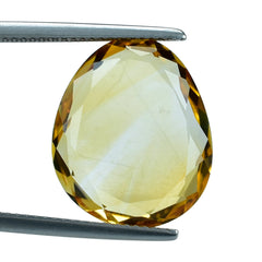 CITRINE (GOLDEN) BOTH SIDE TABLE IRREGULAR OVAL (C2) 18X15MM 8.75 Cts.
