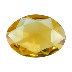 CITRINE (GOLDEN) ROSE CUT BRIOLETTE OVAL (C-1) 12X9MM 2.41 Cts.