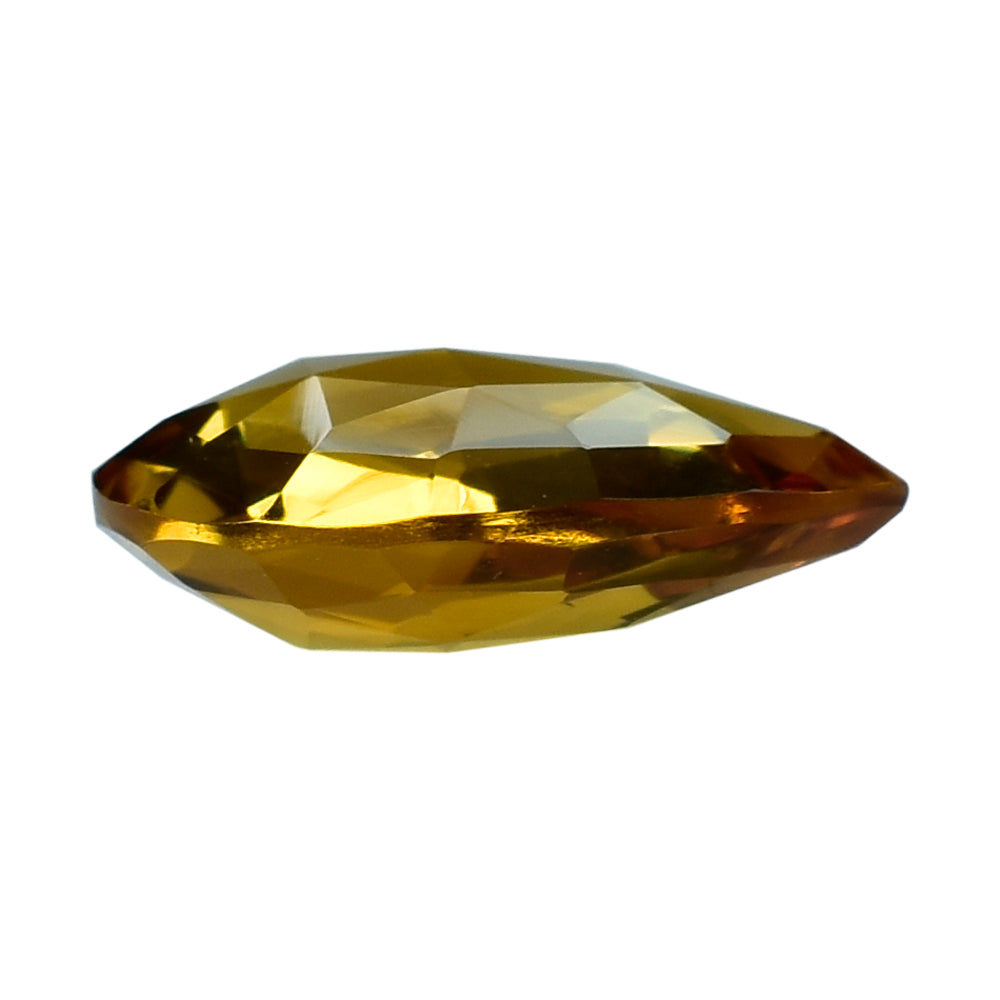 CITRINE (ORANGE) ROSE CUT BRIOLETTE PEAR 14X10MM 3.88 Cts.
