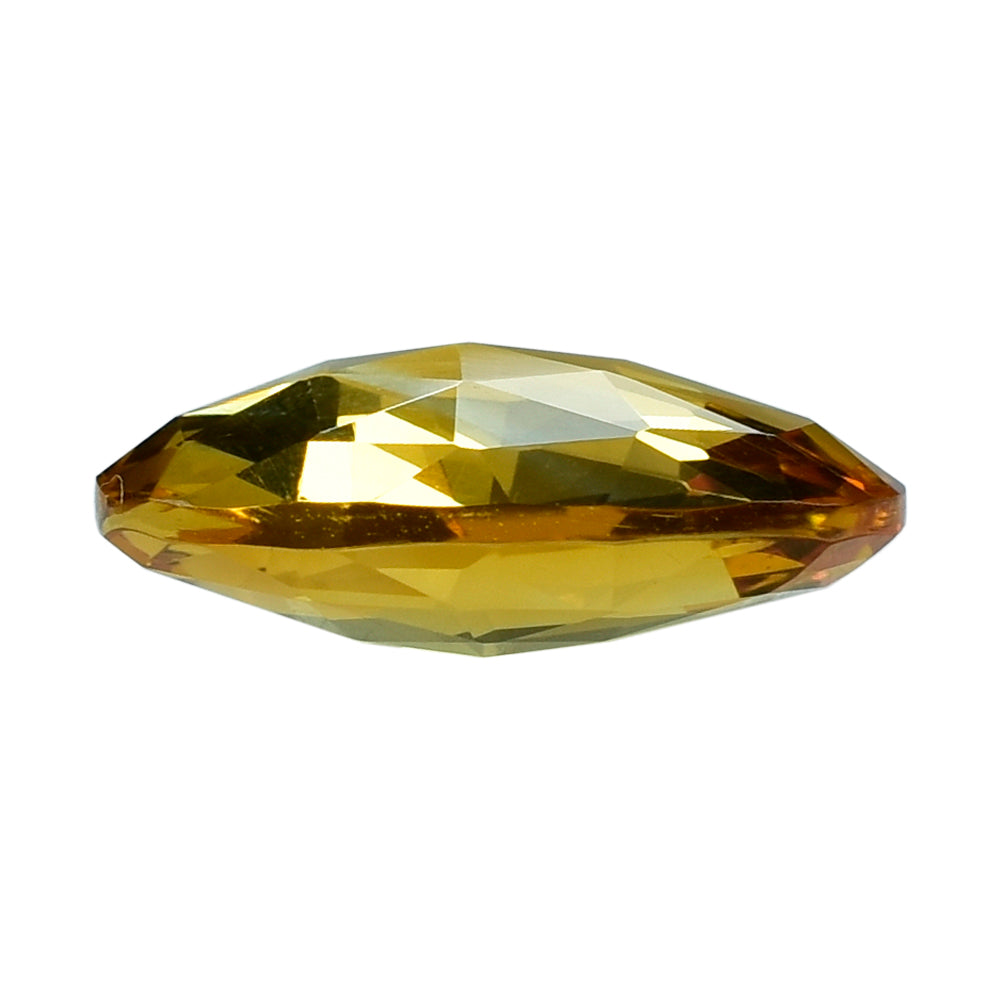 CITRINE ROSE CUT BRIOLETTE IRREGULAR PEARISH (GOLDEN)  (TOP) 14X10MM 4.50 Cts.