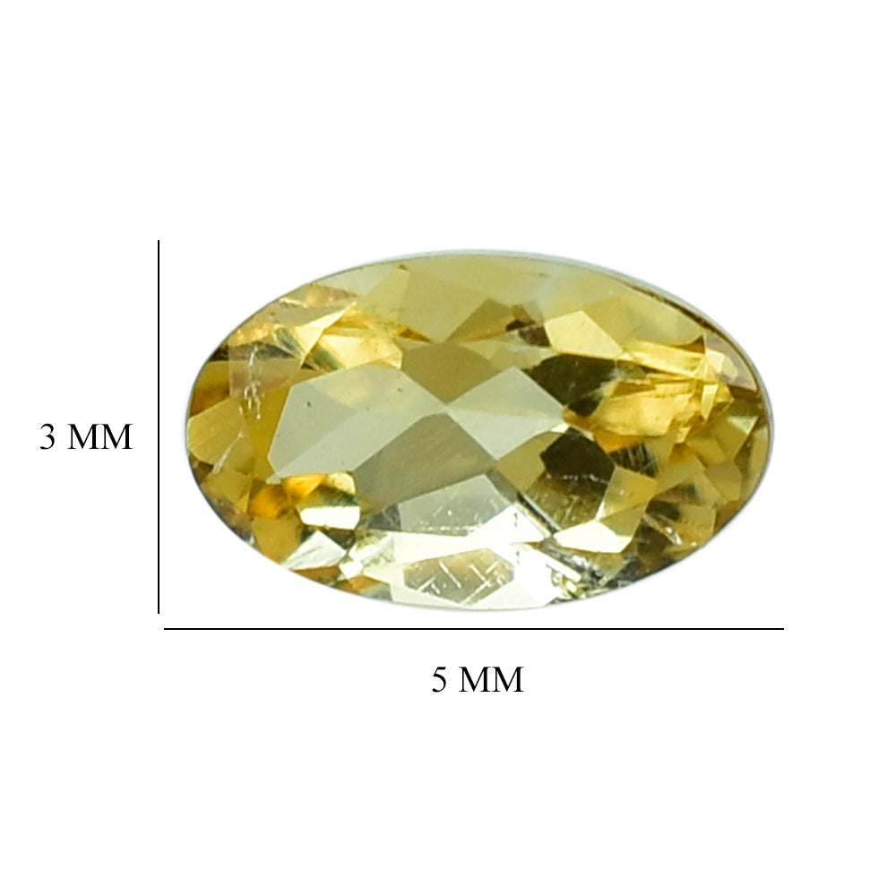 CITRINE CUT OVAL 5X3MM 0.22 Cts.