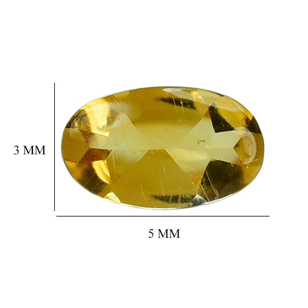 CITRINE BUFFTOP OVAL 5X3MM 0.18 Cts.