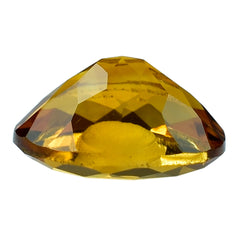 CITRINE FANCY OVAL WITH HOLE IN TABLE 9X7MM 1.57 Cts.